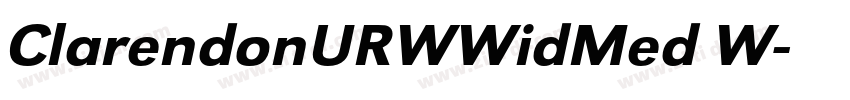 ClarendonURWWidMed W字体转换 ClarendonURWWidMed W字体转换